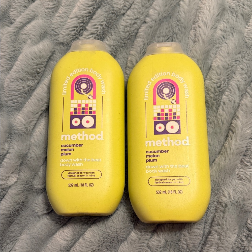 Method Cucumber Melon Plum  Body Wash - Yellow